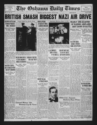 Oshawa Daily Times, 29 Jul 1940