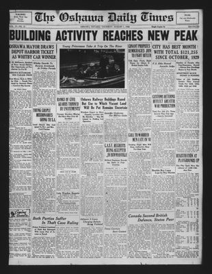 Oshawa Daily Times, 1 Aug 1940