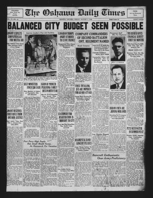 Oshawa Daily Times, 2 Aug 1940