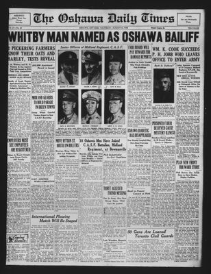 Oshawa Daily Times, 8 Aug 1940