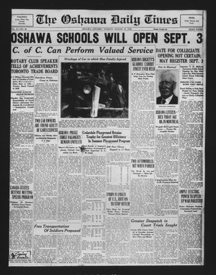 Oshawa Daily Times, 27 Aug 1940