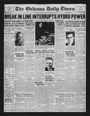 Oshawa Daily Times, 24 Sep 1940