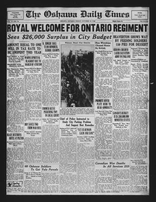 Oshawa Daily Times, 18 Oct 1940