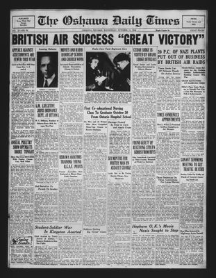 Oshawa Daily Times, 23 Oct 1940