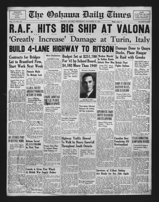 Oshawa Daily Times, 27 Nov 1940