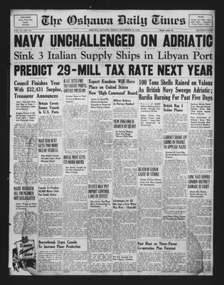 Oshawa Daily Times, 20 Dec 1940