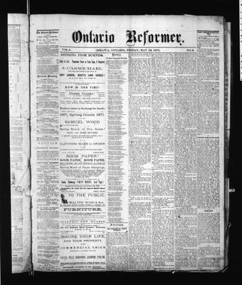 Ontario Reformer, 19 May 1871