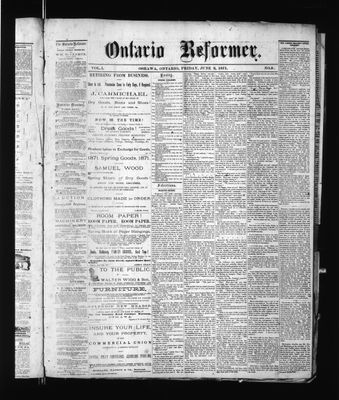 Ontario Reformer, 2 Jun 1871