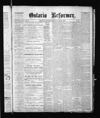 Ontario Reformer, 9 Jun 1871