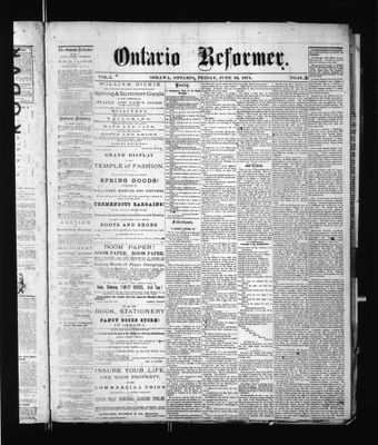 Ontario Reformer, 16 Jun 1871