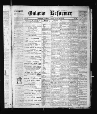 Ontario Reformer, 23 Jun 1871