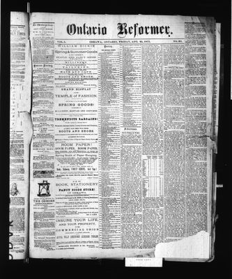 Ontario Reformer, 25 Aug 1871