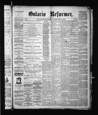 Ontario Reformer, 15 Sep 1871