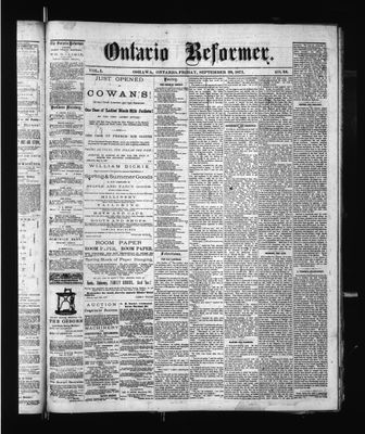 Ontario Reformer, 22 Sep 1871