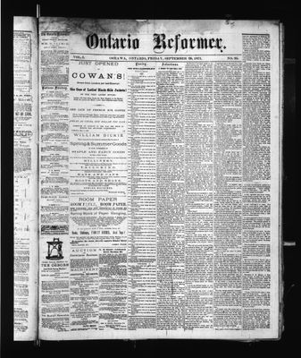 Ontario Reformer, 29 Sep 1871