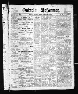 Ontario Reformer, 15 Dec 1871