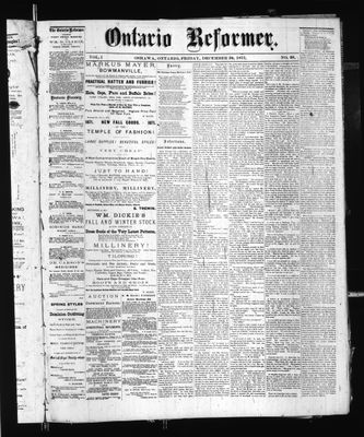 Ontario Reformer, 29 Dec 1871