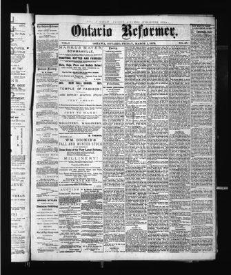 Ontario Reformer, 1 Mar 1872