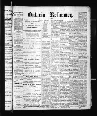 Ontario Reformer, 10 May 1872