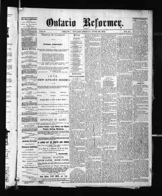 Ontario Reformer, 28 Jun 1872