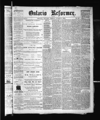 Ontario Reformer, 2 Aug 1872