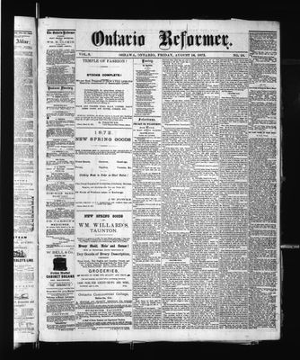 Ontario Reformer, 16 Aug 1872