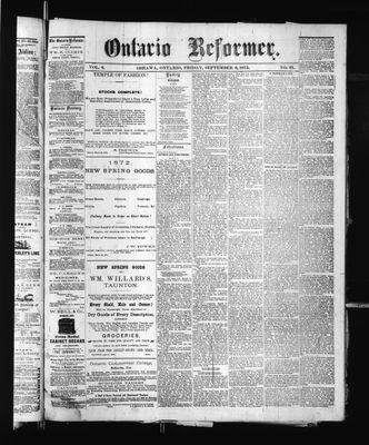 Ontario Reformer, 6 Sep 1872