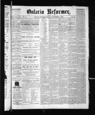 Ontario Reformer, 1 Nov 1872