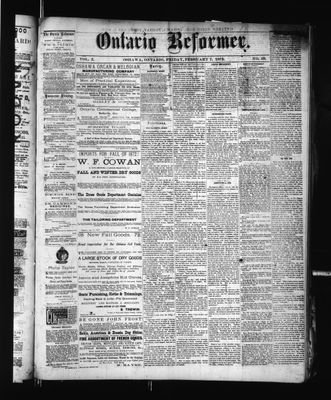 Ontario Reformer, 7 Feb 1873