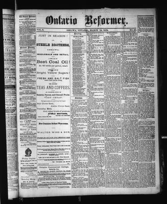 Ontario Reformer, 14 Mar 1873