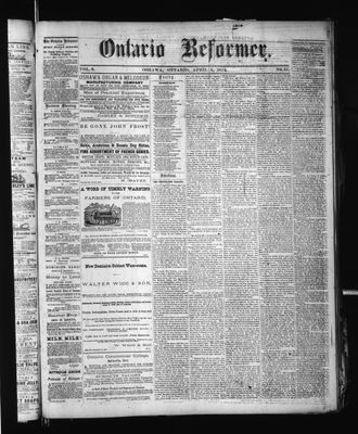 Ontario Reformer, 4 Apr 1873