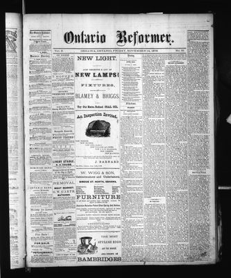 Ontario Reformer, 14 Nov 1873