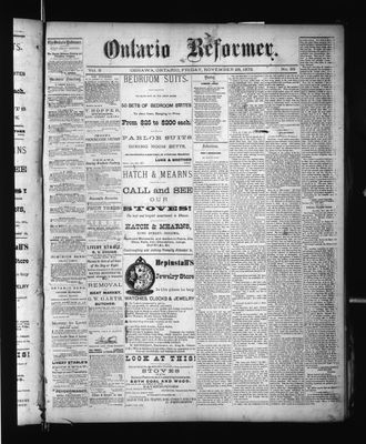 Ontario Reformer, 28 Nov 1873