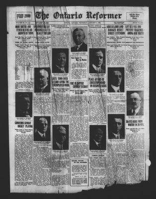 Ontario Reformer, 5 Jan 1922