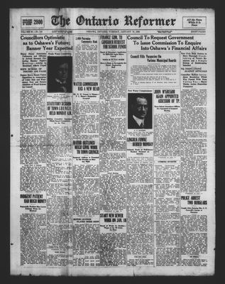 Ontario Reformer, 10 Jan 1922