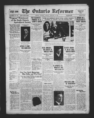 Ontario Reformer, 24 Jan 1922