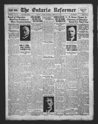 Ontario Reformer, 2 Feb 1922