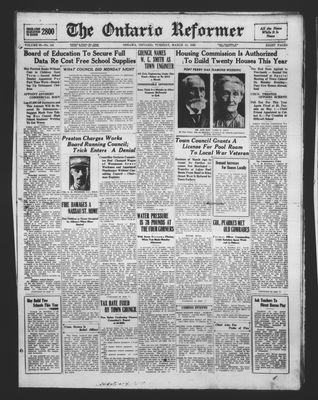 Ontario Reformer, 14 Mar 1922