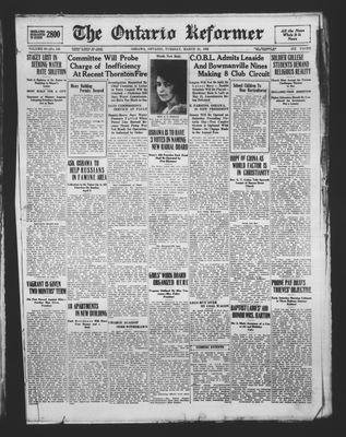 Ontario Reformer, 21 Mar 1922