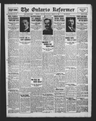 Ontario Reformer, 25 Mar 1922