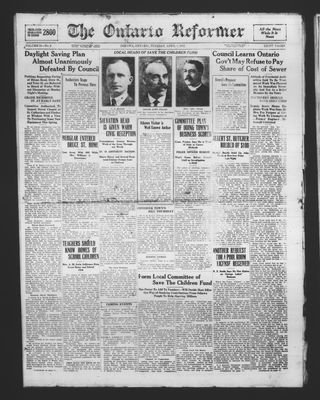 Ontario Reformer, 4 Apr 1922