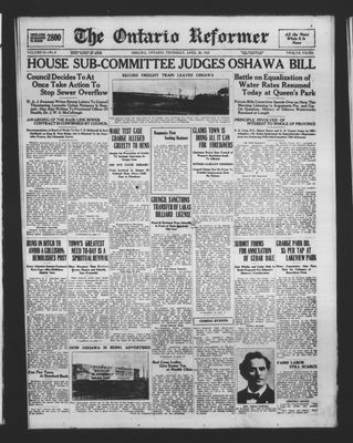 Ontario Reformer, 20 Apr 1922