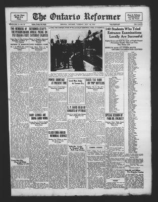 Ontario Reformer, 18 Jul 1922