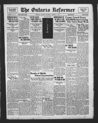 Ontario Reformer, 5 Aug 1922