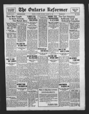 Ontario Reformer, 26 Aug 1922