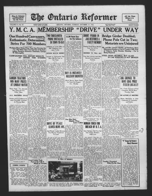 Ontario Reformer, 17 Oct 1922