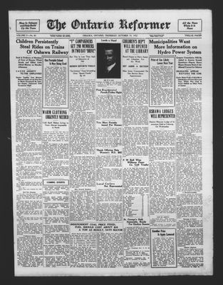 Ontario Reformer, 19 Oct 1922