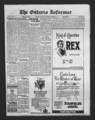 Ontario Reformer, 26 Oct 1922