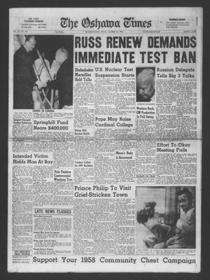 The Oshawa Times, 31 Oct 1958