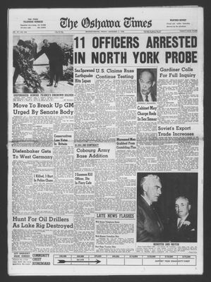 The Oshawa Times, 7 Nov 1958